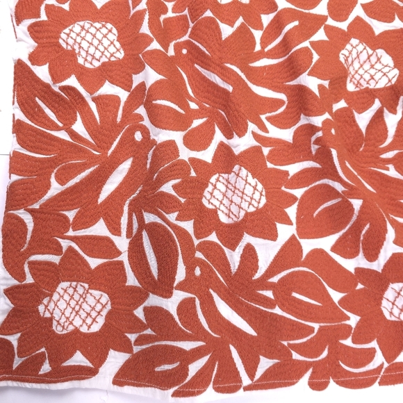 J. Marie Rust Embroidered Floral Top sz S - Picture 11 of 16